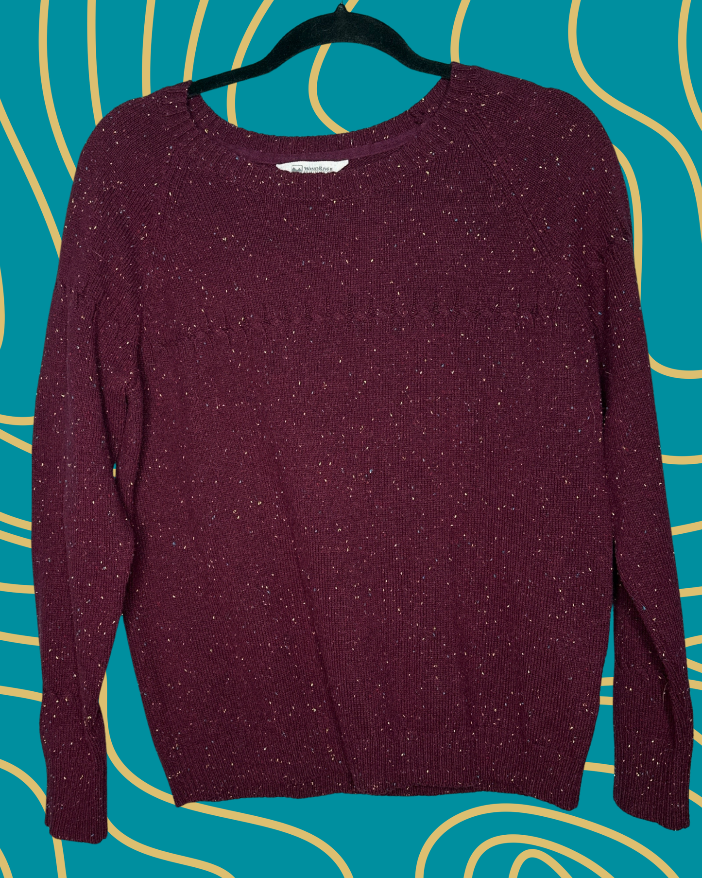 Burgandy Speckle Knit Jumper