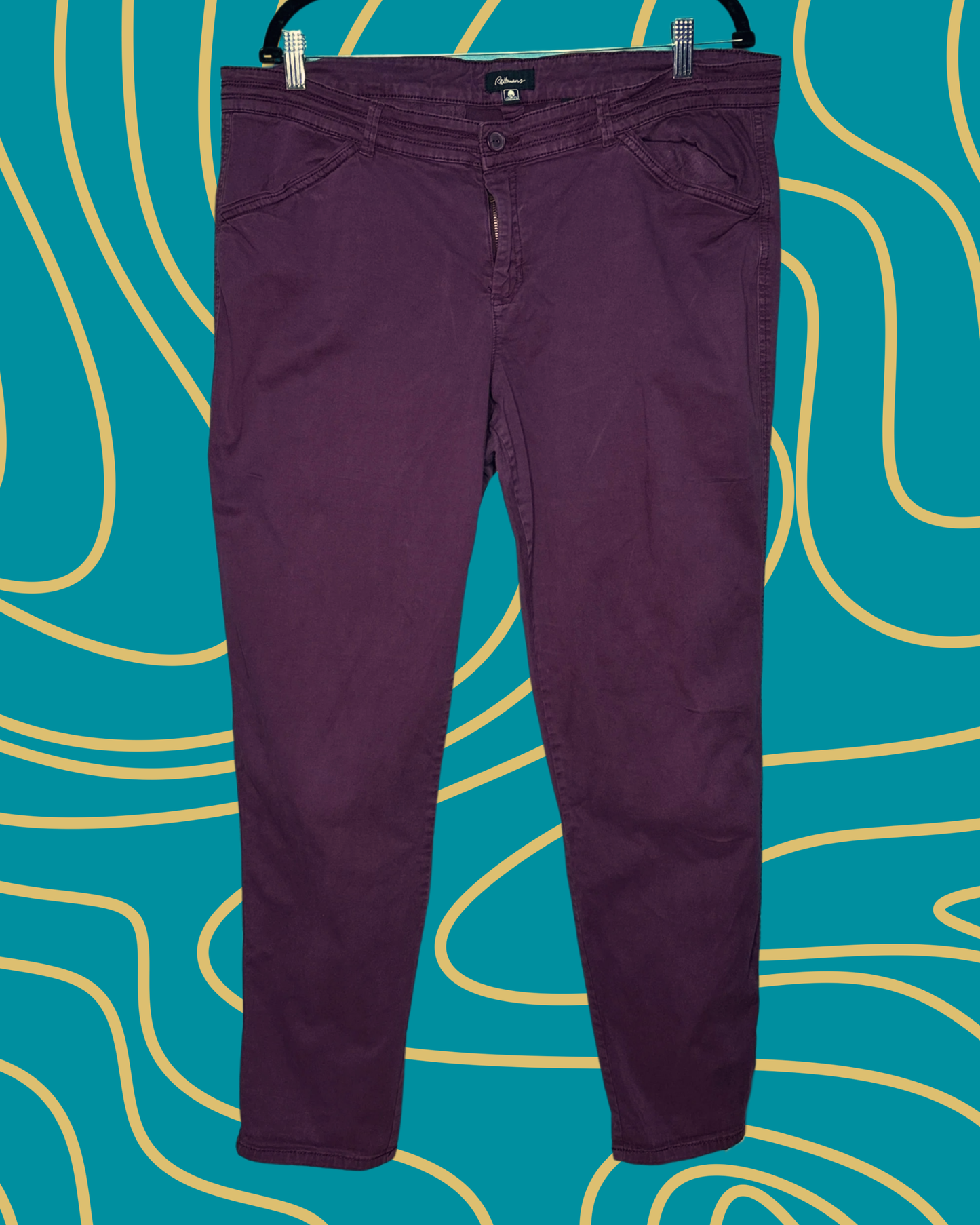 Burgundy Skinny Pants