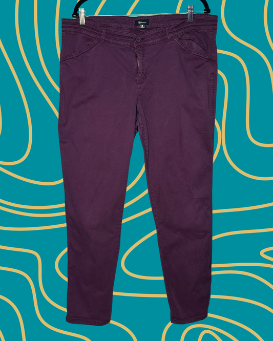 Burgundy Skinny Pants