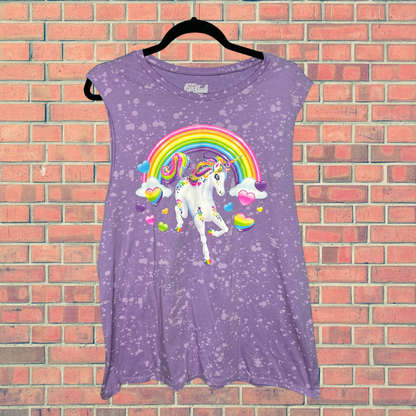 Purple Unicorn Sleeveless Shirt