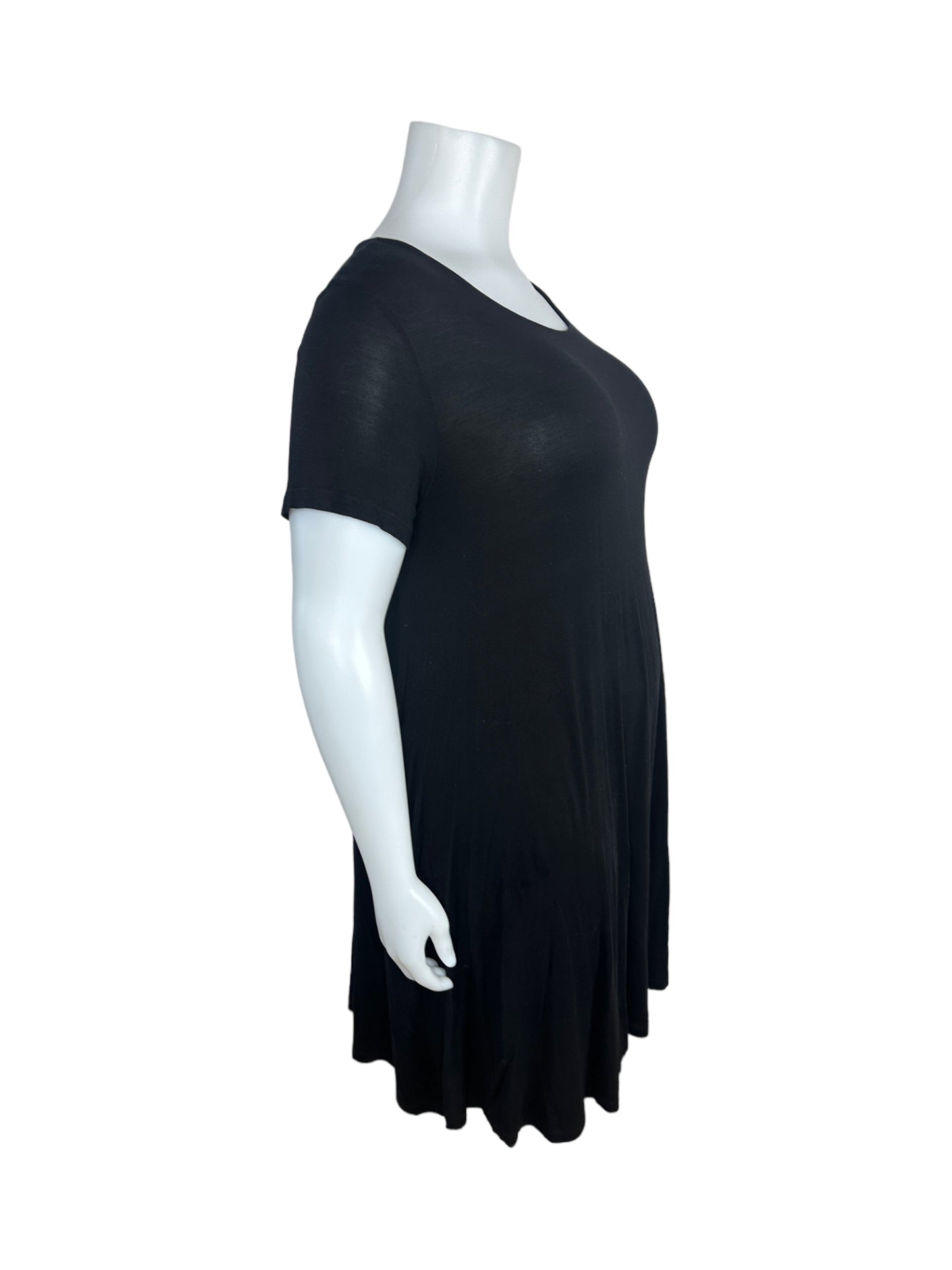 “Fashion Nova” Black Bodycon T-Shirt Dress (1X)