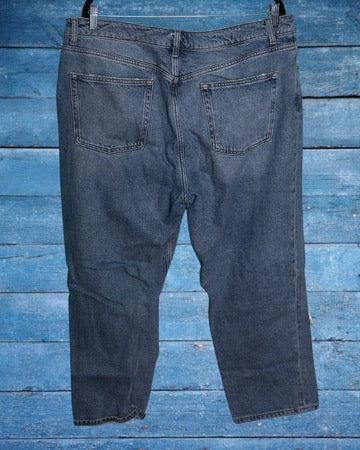 Dark Blue Distressed Denim