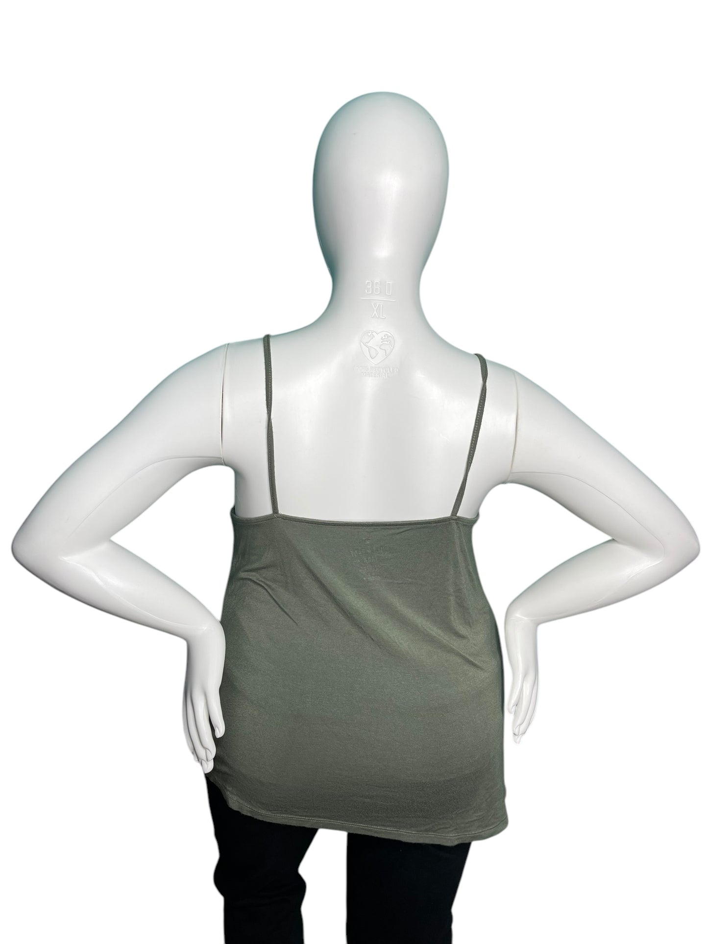 Olive Green Spaghetti Strap Top