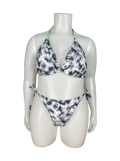 Black & White Marble Bikini Bottoms