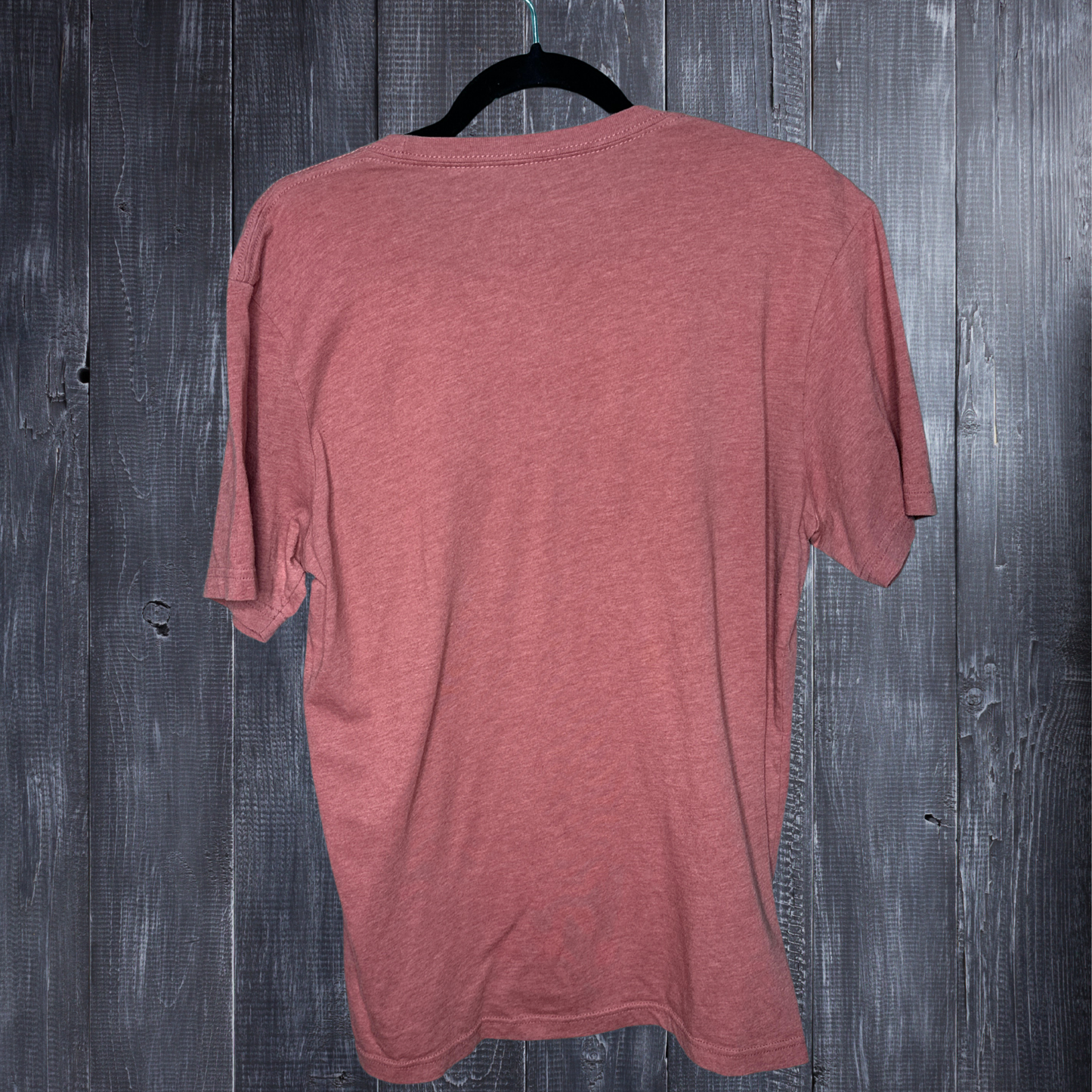 Burgundy Short Sleeved "Camp Brand Goods" Graphic T-Shirts