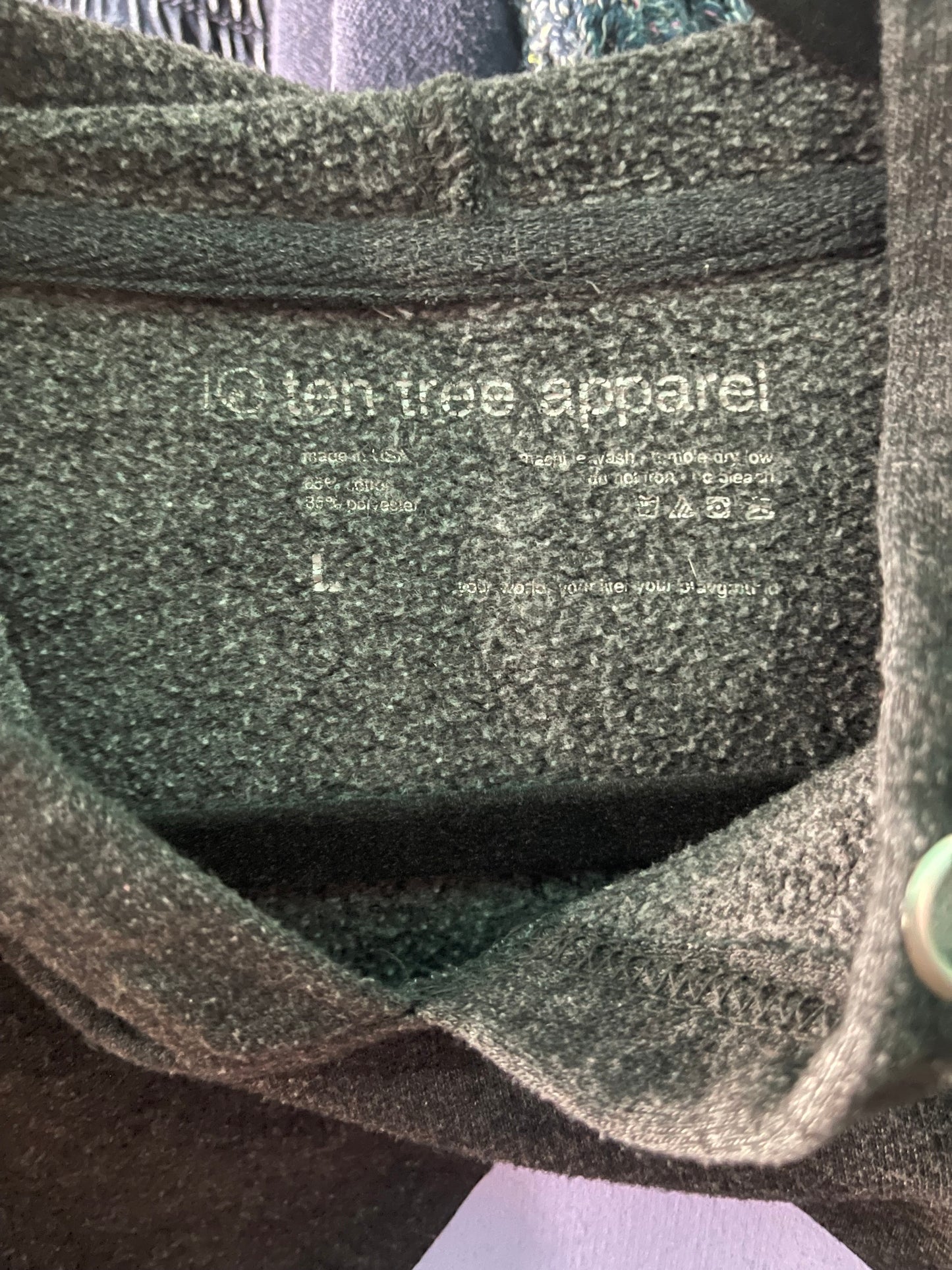 Dark Grey with Purple Thunderbolt Graphic Hoodie