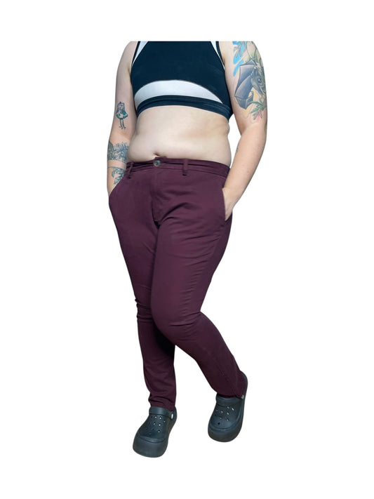 Burgundy Pants