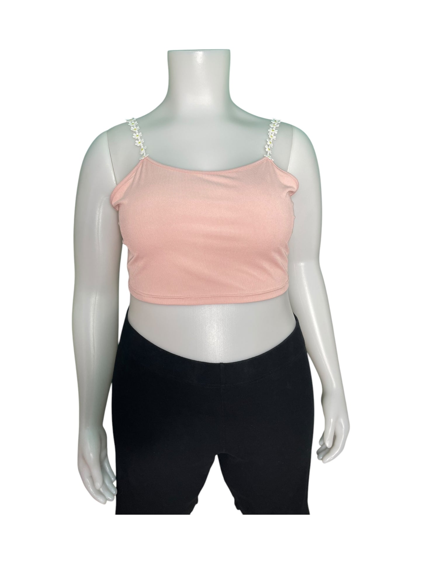 Pink daisy Strap Tank Top