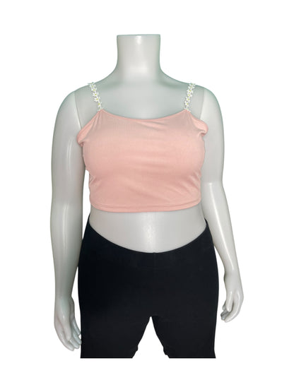 Pink daisy Strap Tank Top