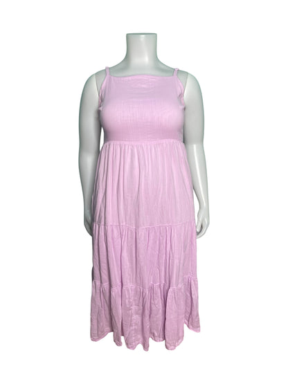 Light Pink Sleeveless Maxi Dress