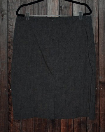 Grey Business Casual Pencil Skirt