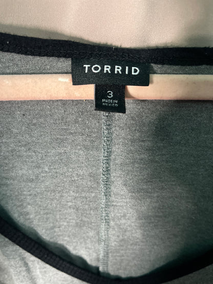 Black & Grey "Don't Stop Believin'" Graphic Long Sleeved Shirt