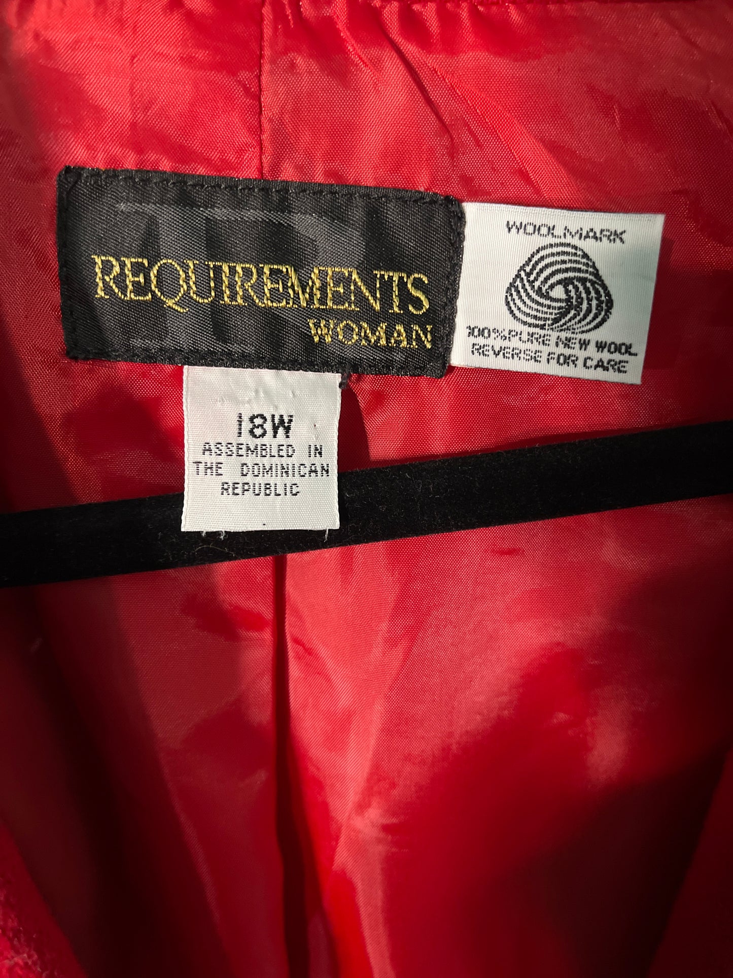 Red Vintage Blazer w/ Shoulderpads