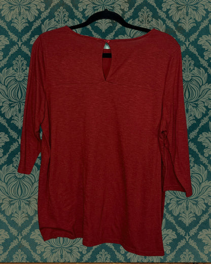 Burnt Orange 3/4 Sleeved Shirt