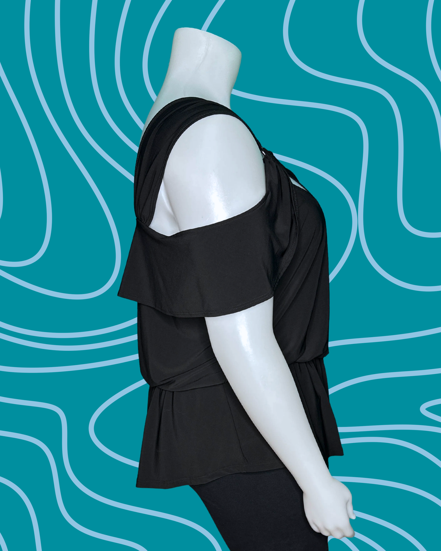 Black Off the Shoulder Blouse