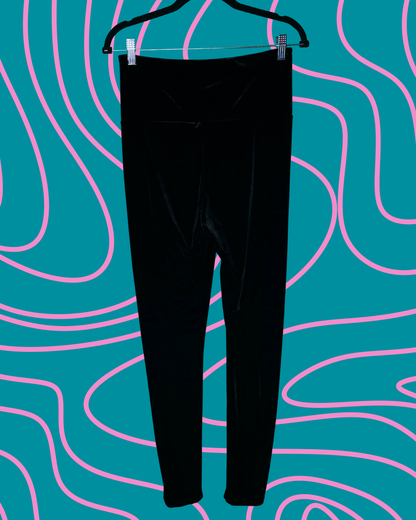 Black Velvet Leggings