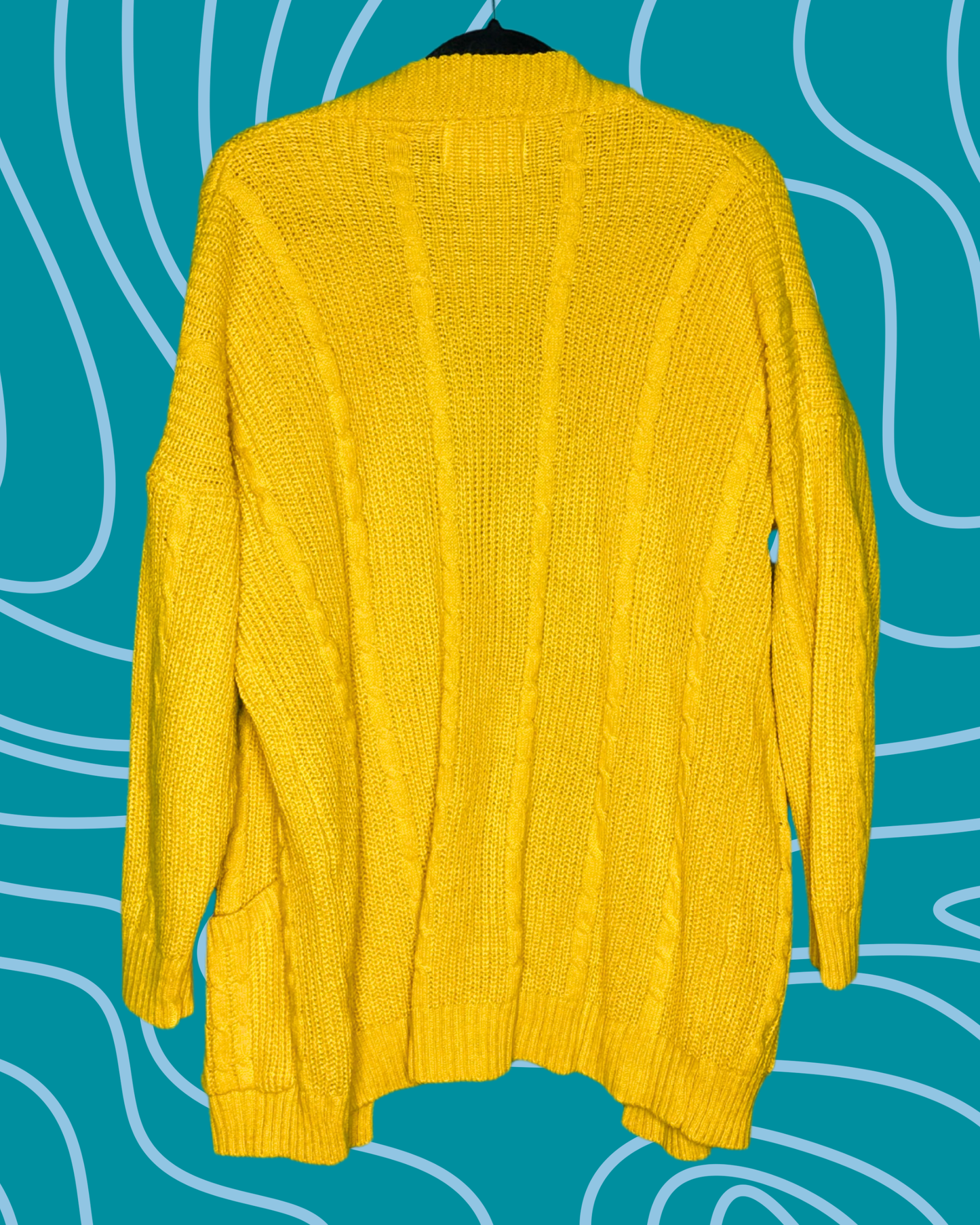 Yellow Long Sleeved Cardigan