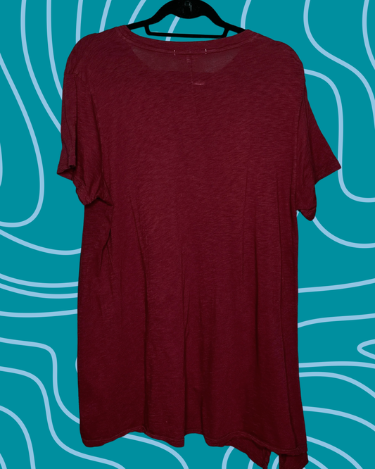 Burgandy Short Sleeved T-Shirt