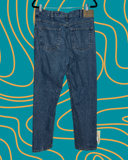 Blue Straight Leg Denim