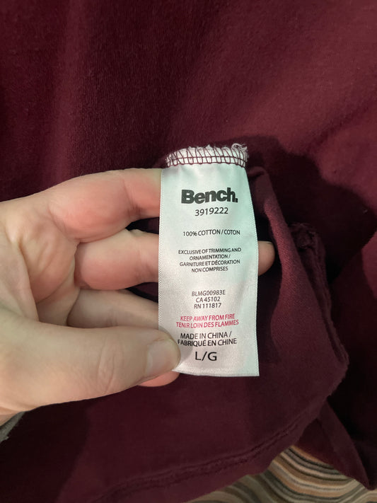 Burgundy Short Sleeve Bench T-Shirt