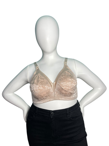 Cream Full Coverage/ Minimizer Bra