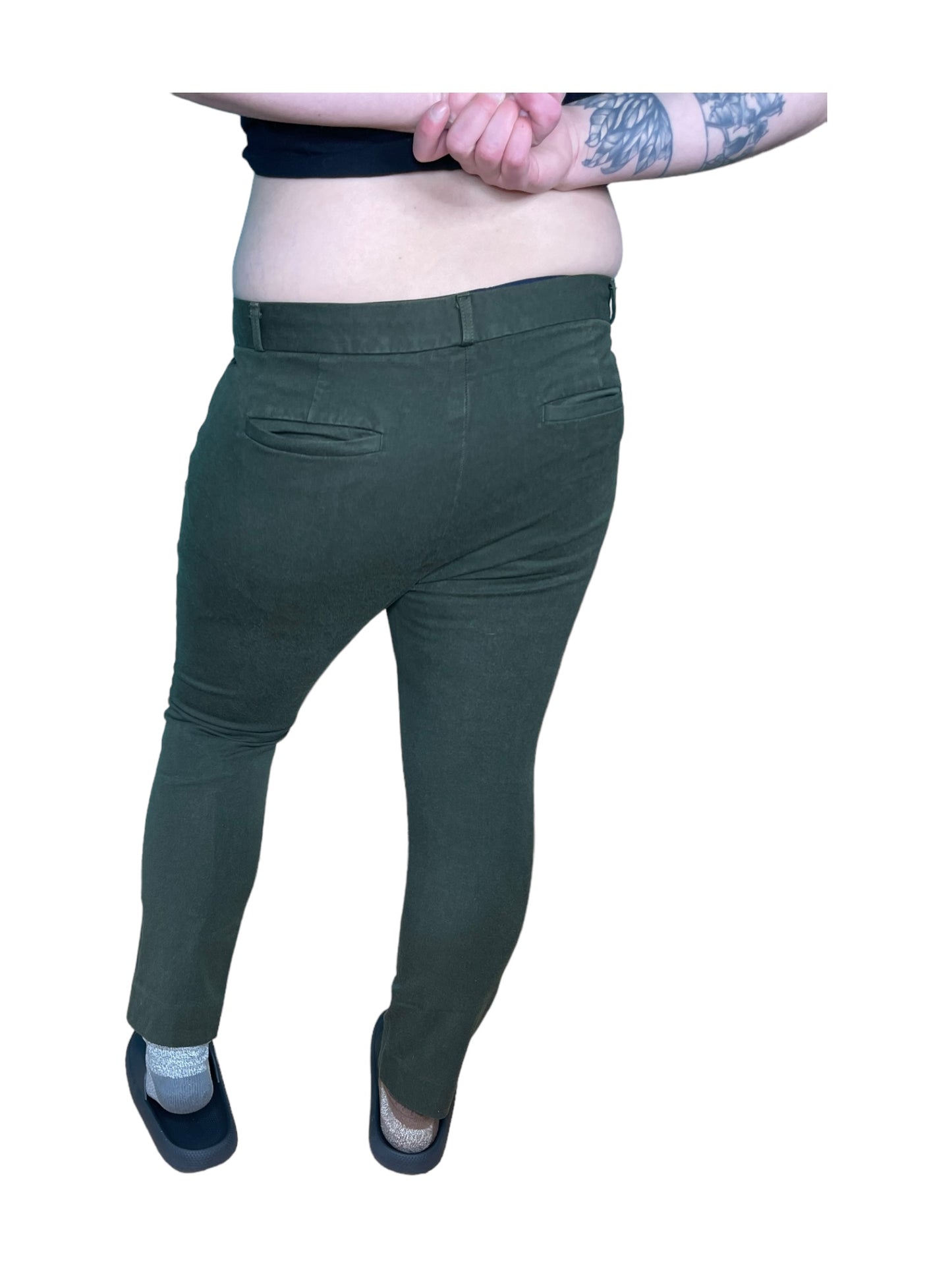 Olive Green Dress Pants (14)