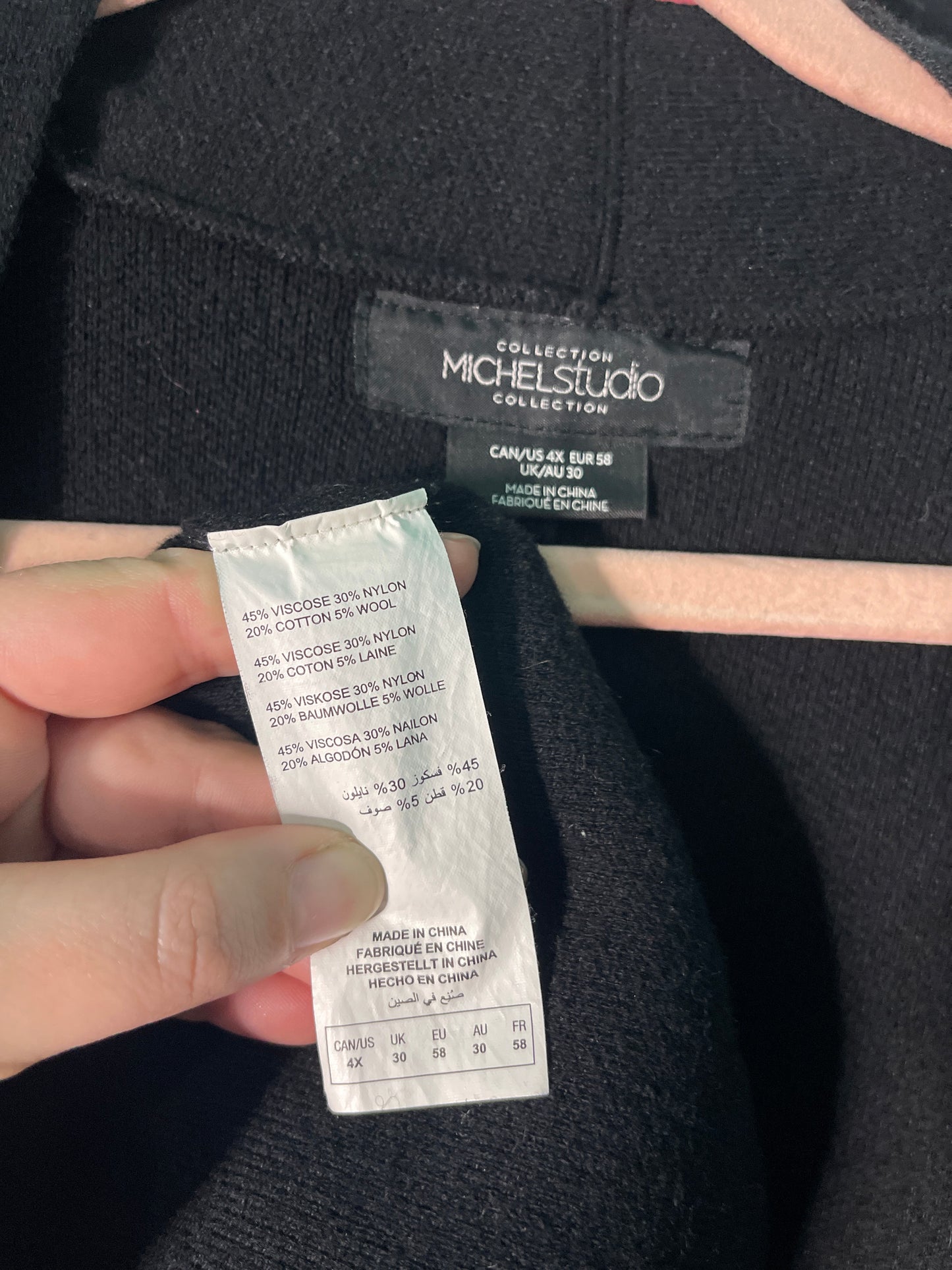 Black Long Sleeved Maxi Cardigan