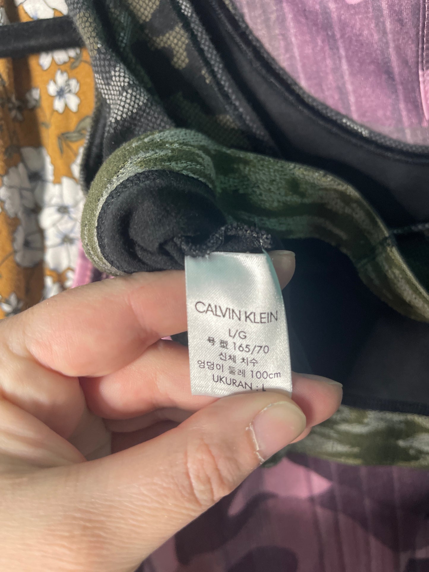 Green Army Print Bralette