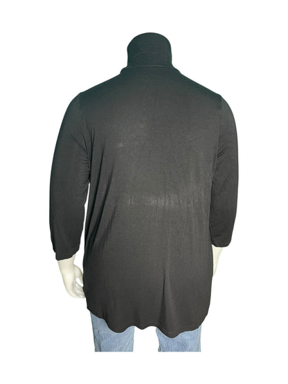 Black 3/4 Sleeve Turtleneck