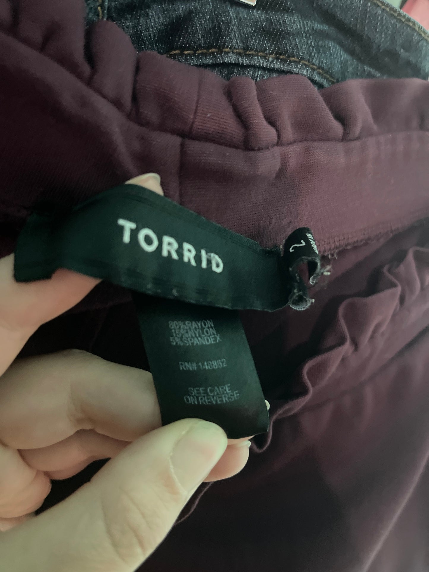 Purple Paperbag Waist Pants