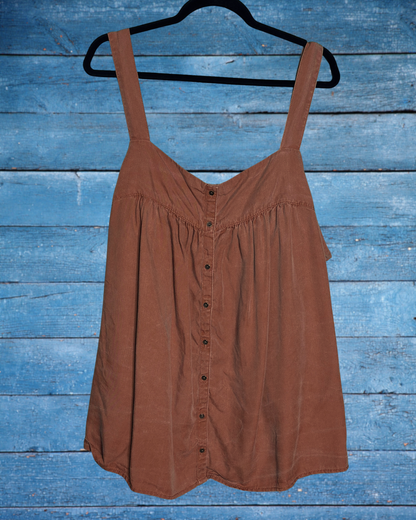 Coral Sleeveless Blouse