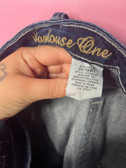 Dark Blue Bell Bottom Jeans