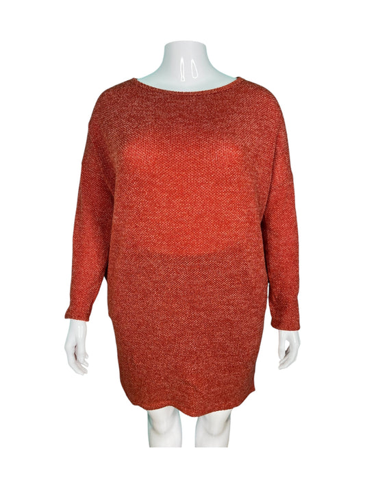 Burnt Orange Long Sleeved  Dress