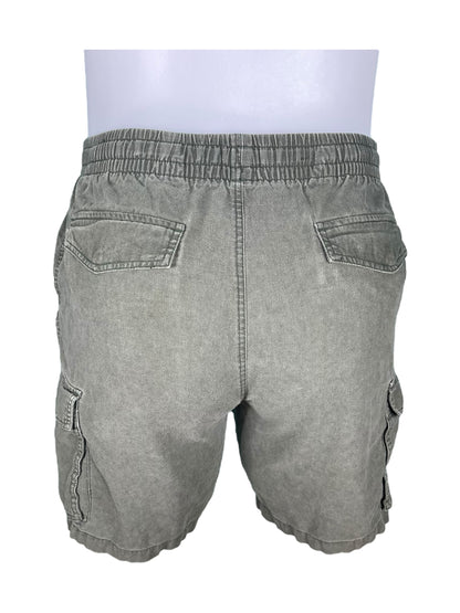 Green Stretchy Cargo Shorts