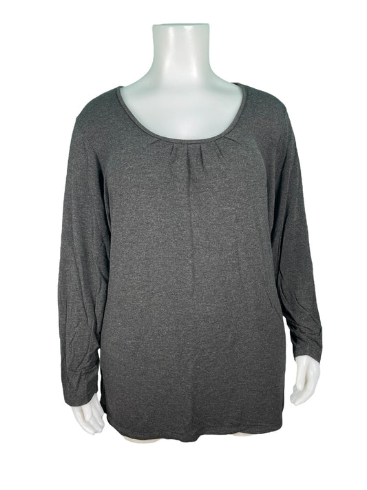 Grey Long Sleeve Top