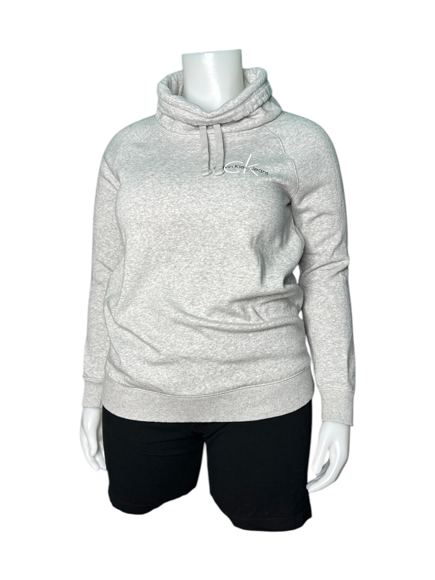 Grey Mock Neck Long Sleeved Sweater