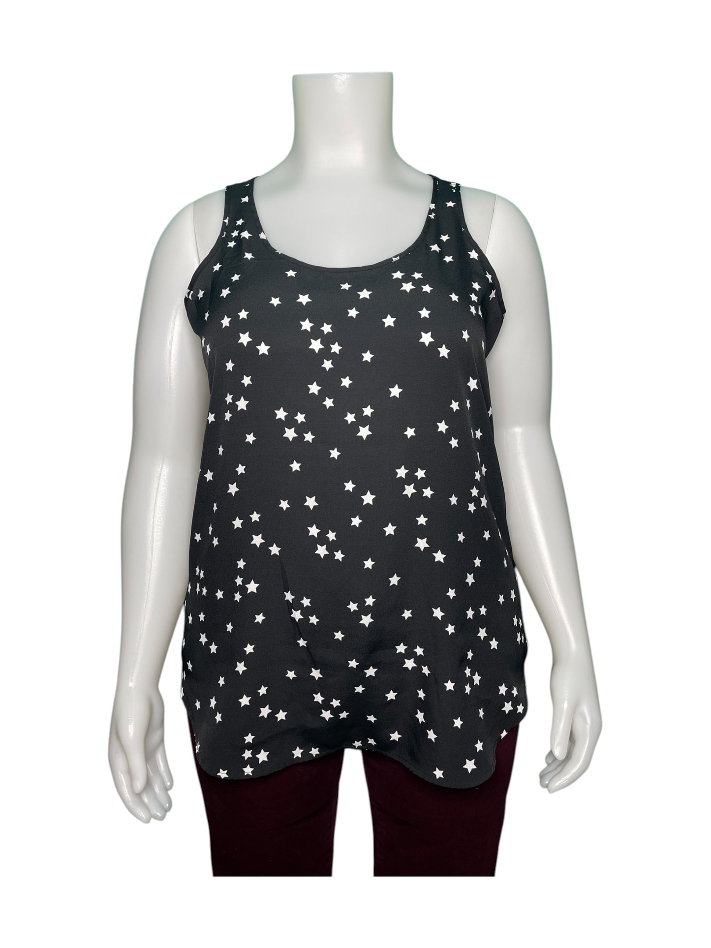 Black & White Star Patterned Cami