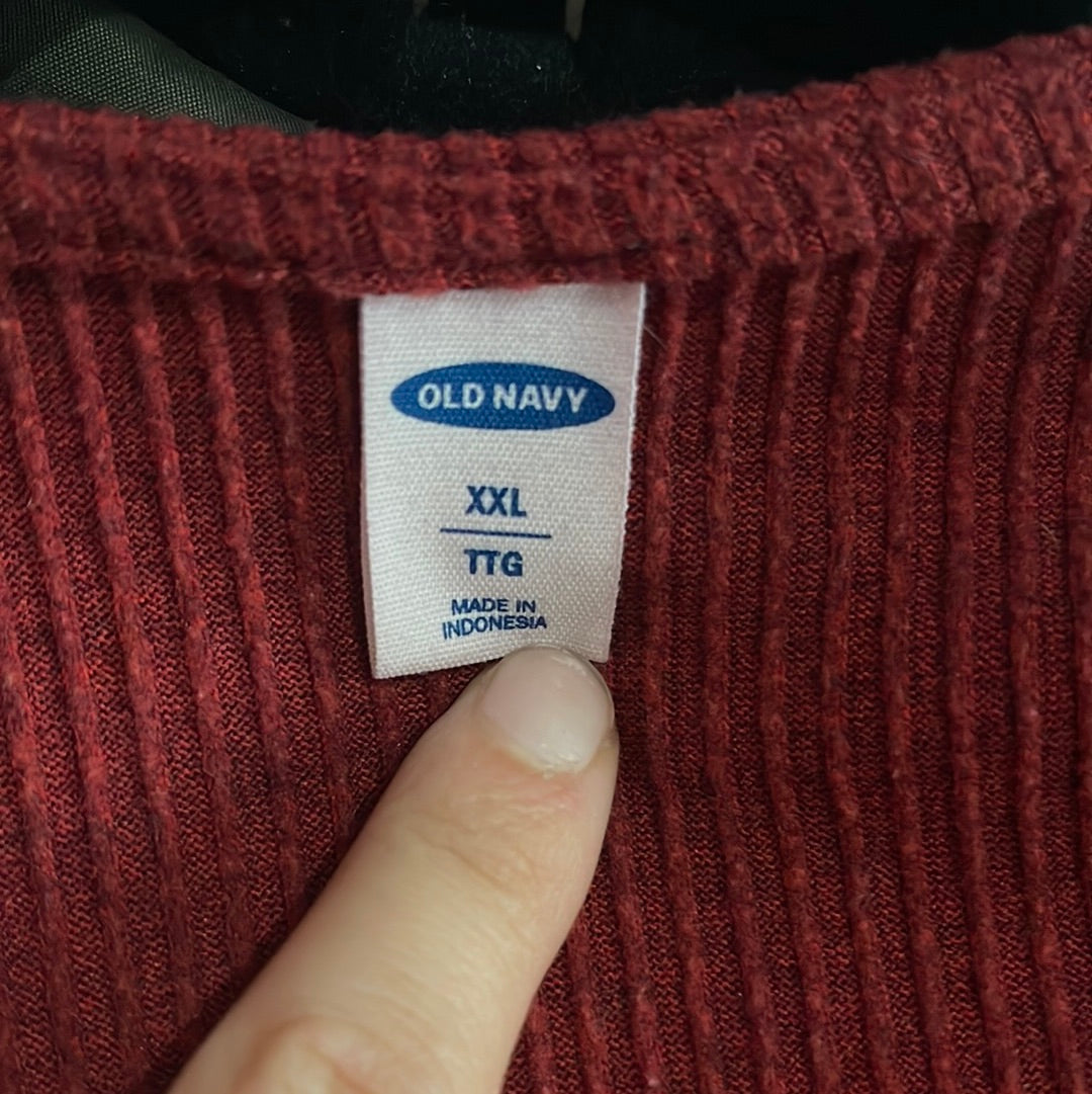 “Old Navy” Red Long Sleeve Top (XXL)
