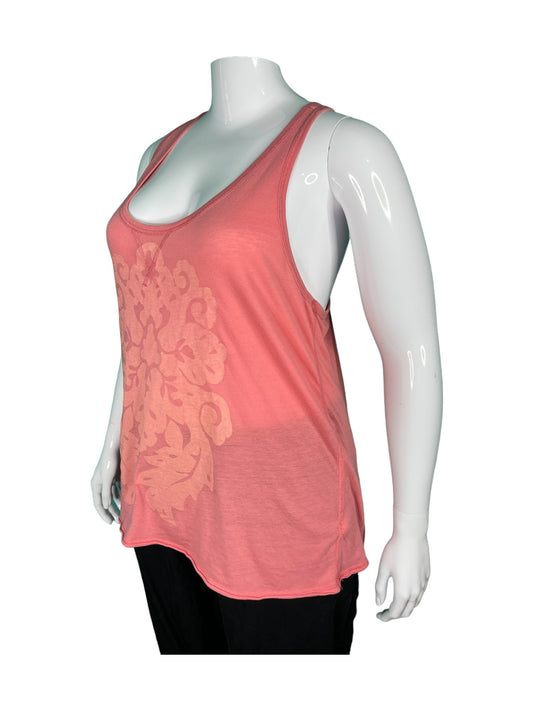 Pink w/ Orange Graphic Tank Top