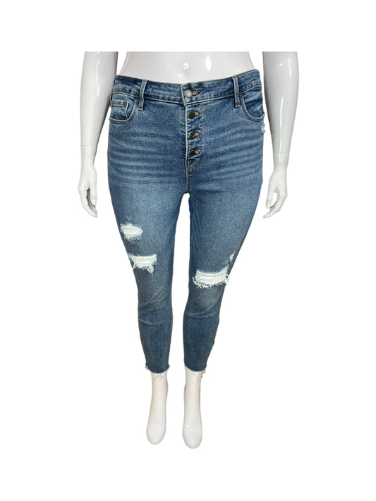 “Old Navy” Ripped Jeans w/ Button Fly (14)