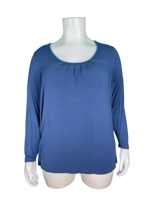 Blue Long Sleeved Blouse