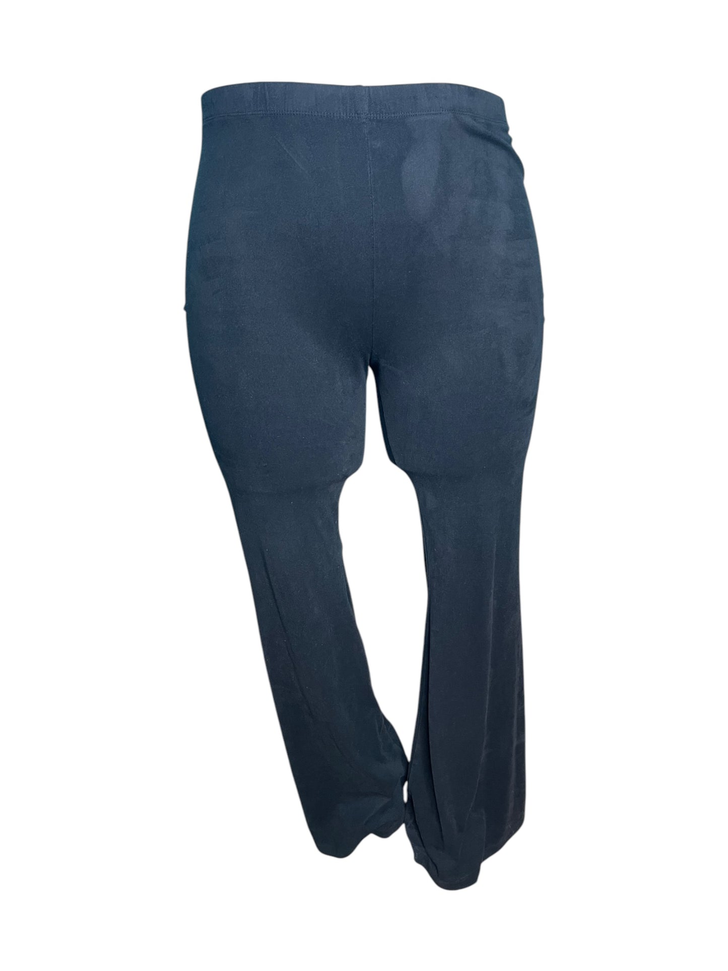 Black High Waisted Bell Bottom Leggings