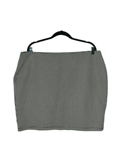 Black & White Mini Pencil Skirt
