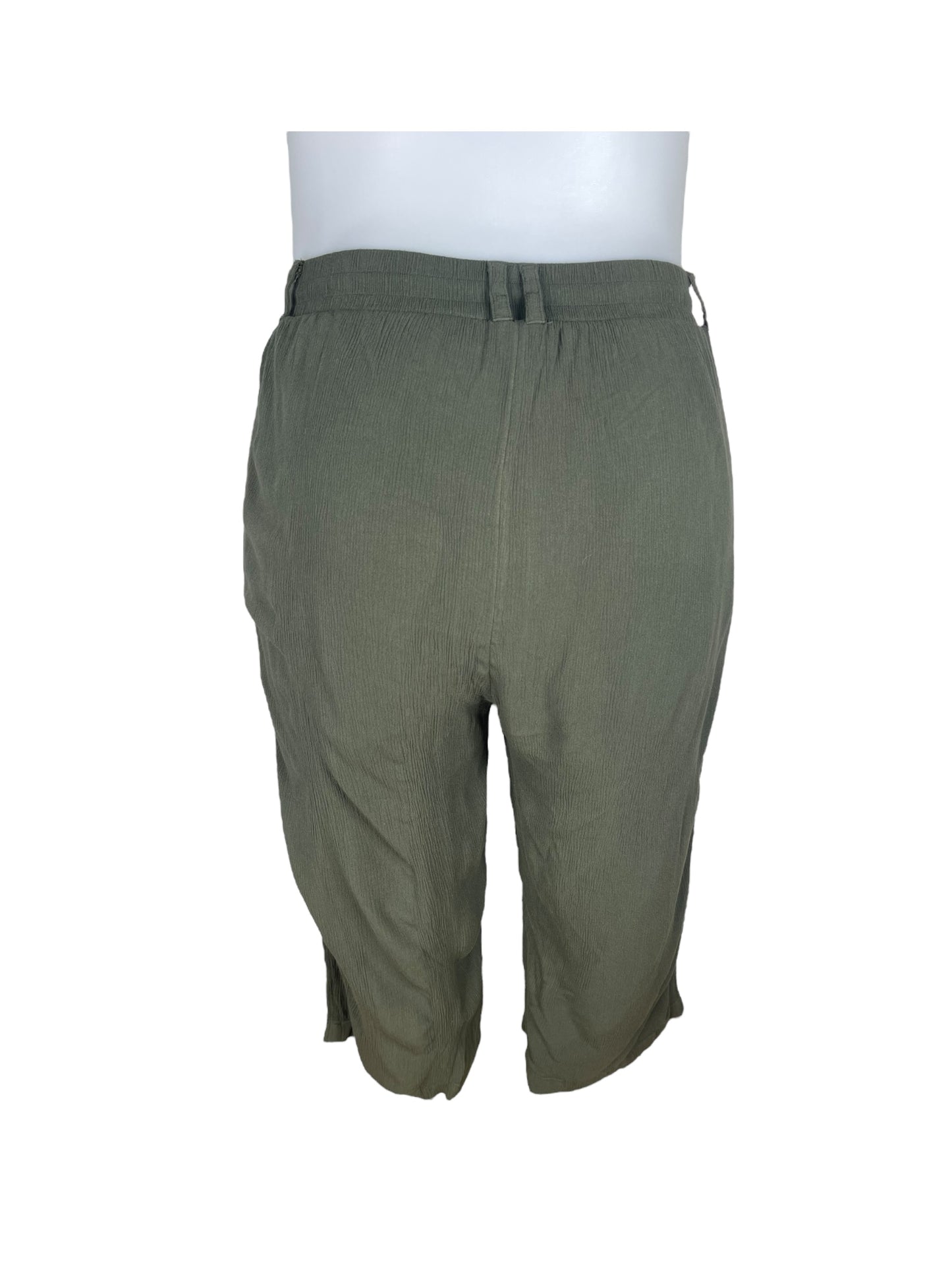 Dark Green Capri Pants (2)