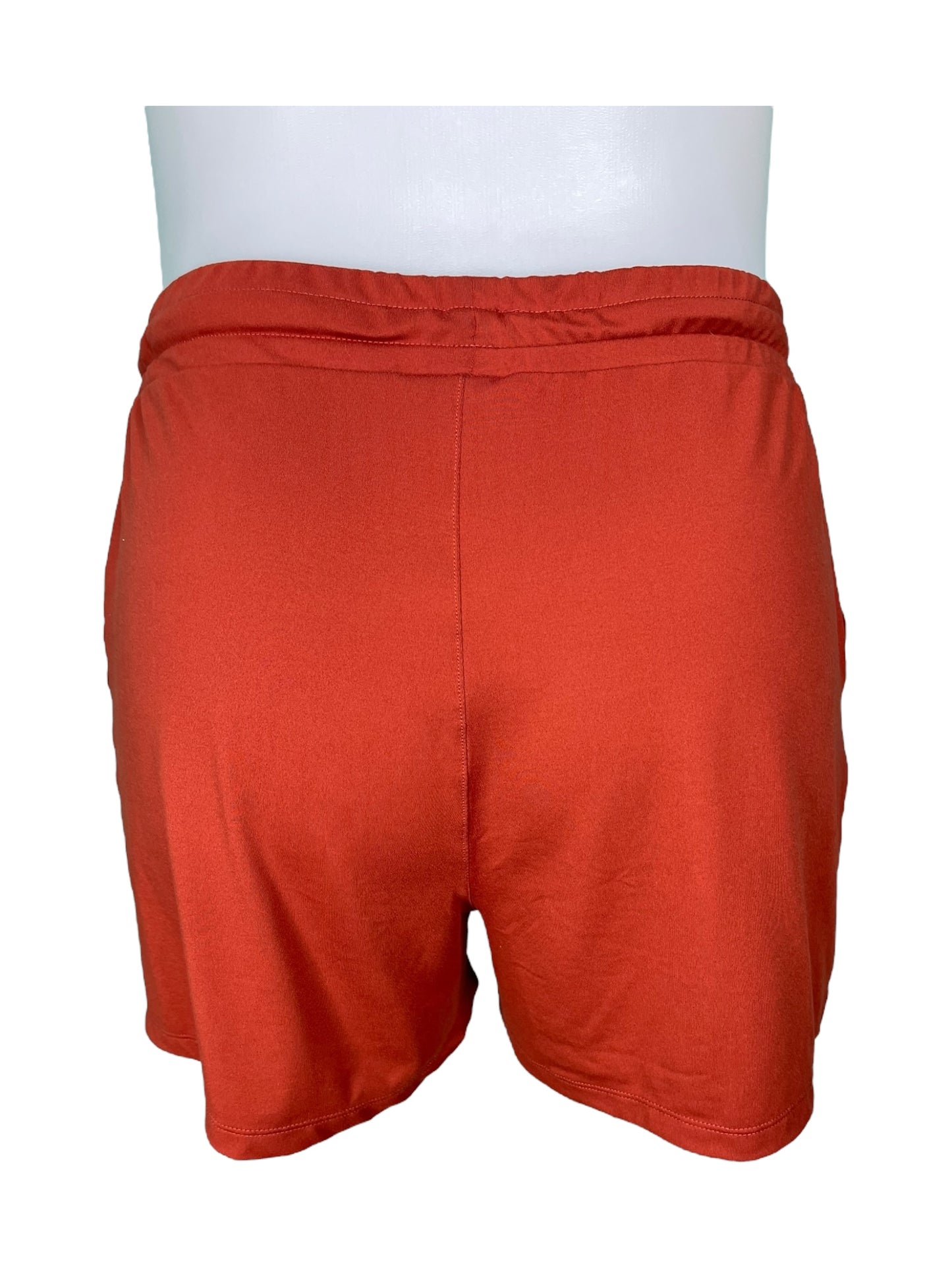 Burnt Orange Drawstring Shorts