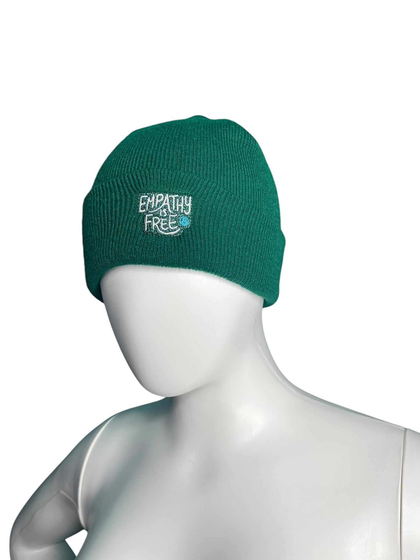 Green "Empathy is  Free" Graphic Toque