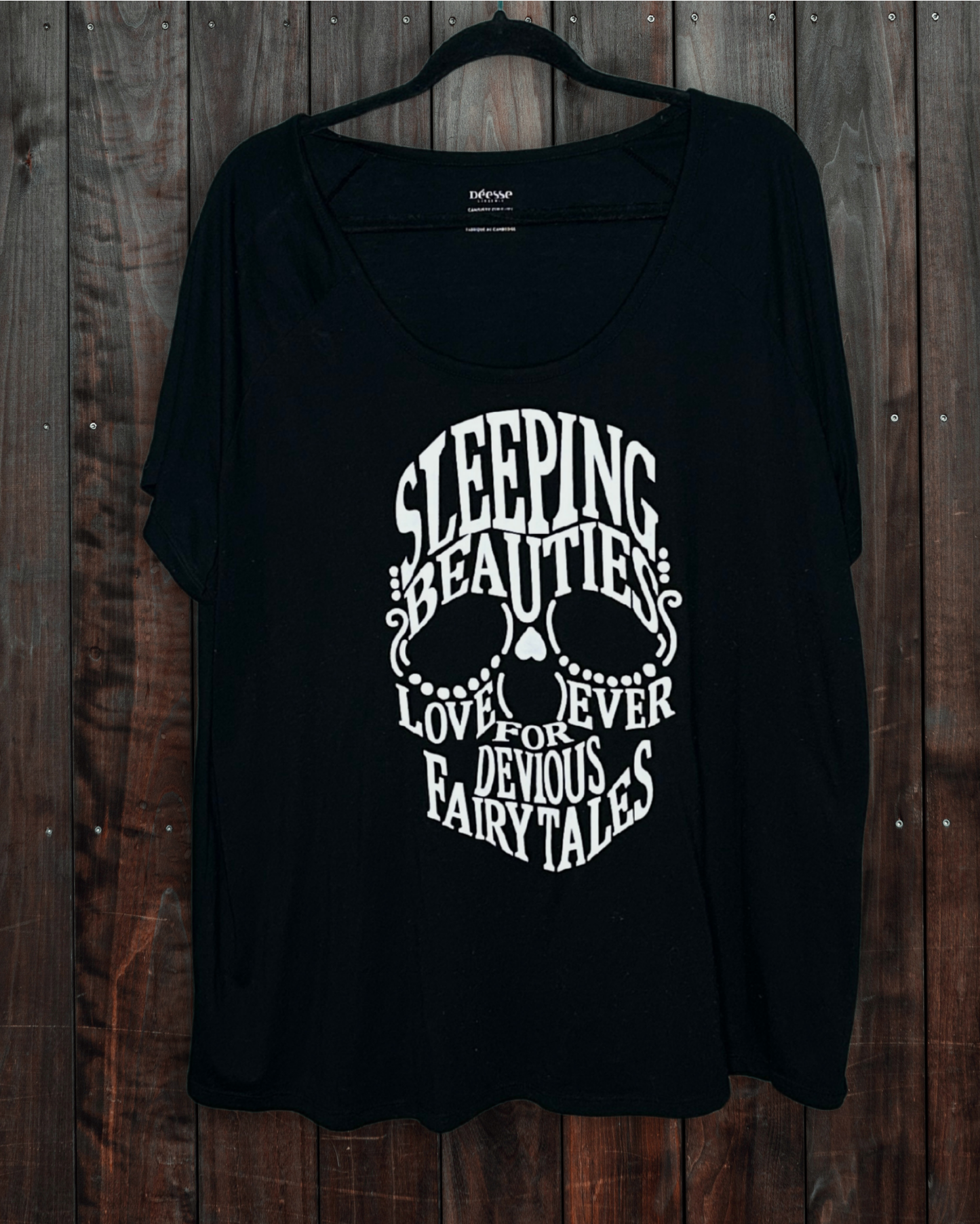 Black Skull Long T-Shirt