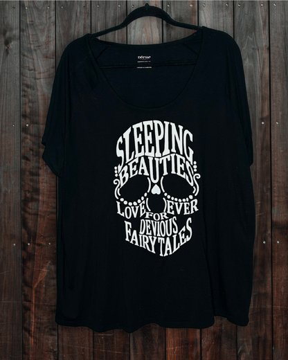 Black Skull Long T-Shirt