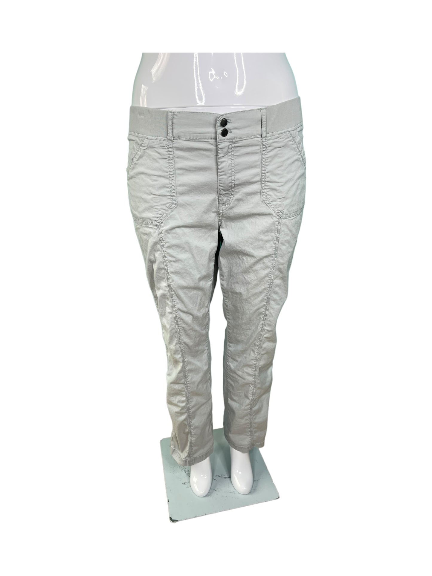 Grey Cargo Style Highrise Pants