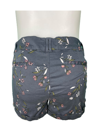 Grey Floral Dressy Shorts (22)